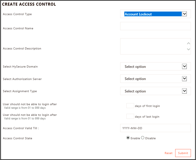Access Control List Accops HySecure 5.4 Knowledge Center