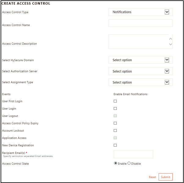 Access Control List Accops HySecure 5.4 Knowledge Center