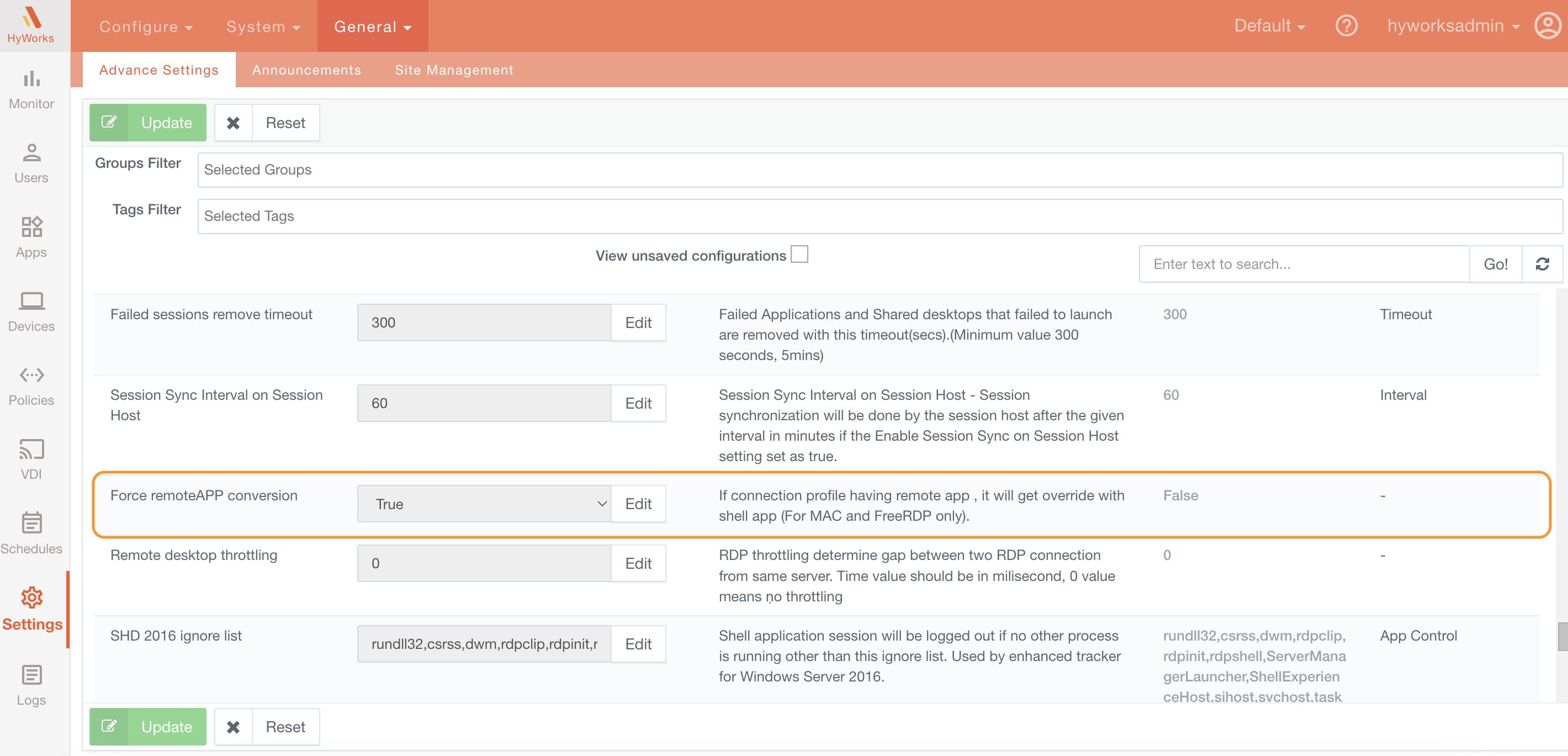 Force RemoteApp Conversion - Accops Workspace macOS Client Knowledge Center
